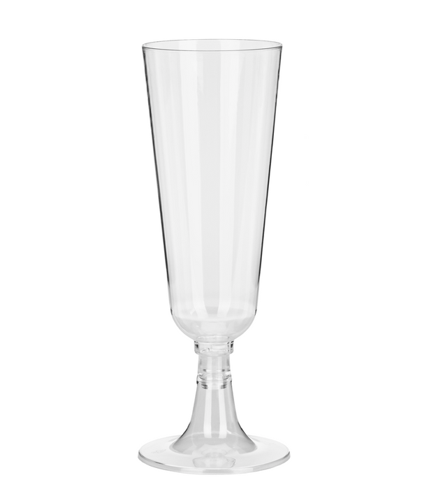 Kieliszki do szampana plastikowe jednorazowe 150ml 8 szt. Sylwester