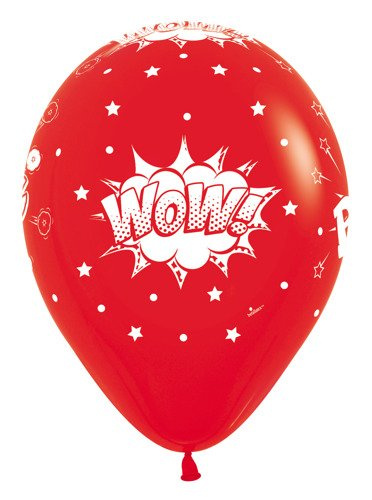 Balon Sempertex Komiks 12'' 1 szt. Pomarańczowy