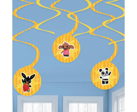 Girlanda świderki KRÓLIK BING 6 szt.