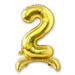 BALON foliowy stojący CYFRA złota XL 75 cm