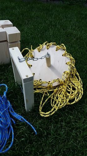 Gra integracyjna Wieża DŻWIG Wieża współpracy podwójna czerwono niebieska