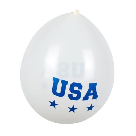 Balony gumowe USA zestaw 6 szt. mix 25 cm
