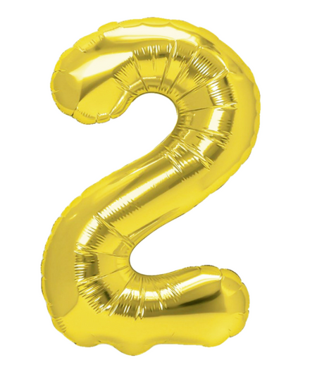 BALON foliowy CYFRA 100 cm ZŁOTA