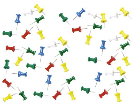 Pinezki tablicowe Beczułki 50 szt.