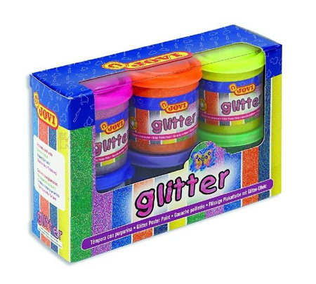 Farby Plakatowe Z Brokatem 6 Kolorów x 55ml Jovi