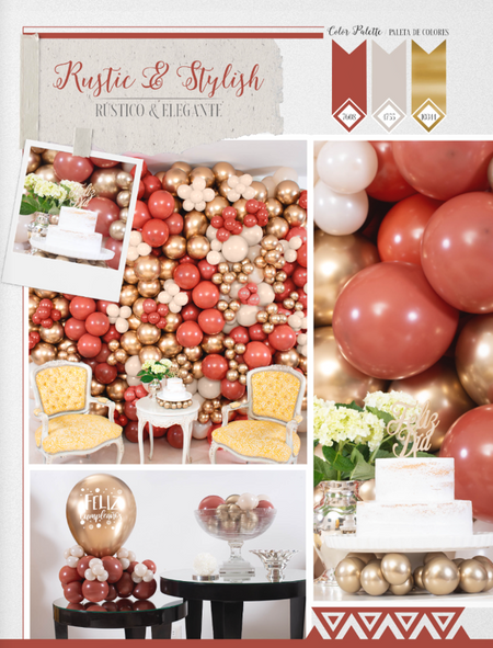 Balony Sempertex Fashion Solid 5'' 50 szt. Terracotta