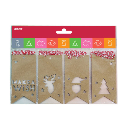 Zawieszki do prezentów EKO świąteczne 12 szt.