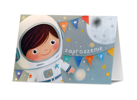 Zaproszenie na przyjęcie urodziny astronauta