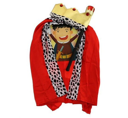 Zestaw Króla jasełka (peleryna, korona, berło)