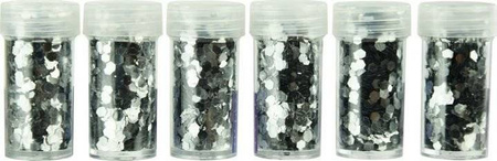 Konfetti metalizowane plaster miodu ZŁOTY SREBRNY 8g