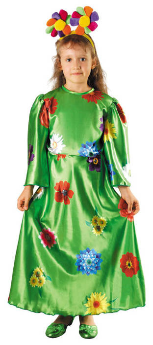 Strój PANI WIOSNA sukienka w kwiatki