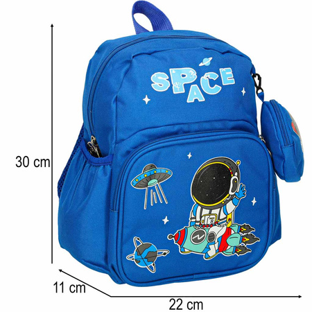 Plecak dla przedszkolaka szkolny dziecięcy astronauta 30x22x11cm