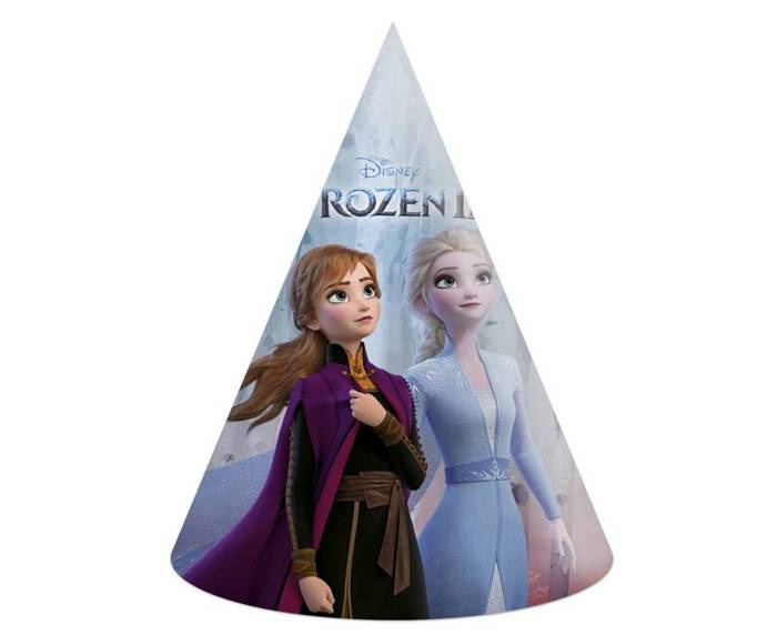 Czapeczki papierowe Kraina Lodu 2 Anna Elsa 6 szt.