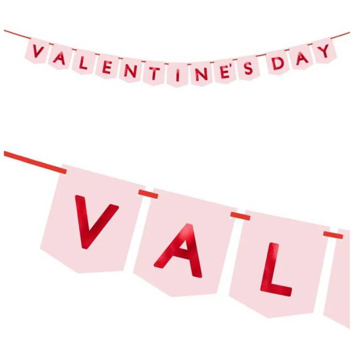 Baner Girlanda Valentines Day WALENTYNKI 150 cm