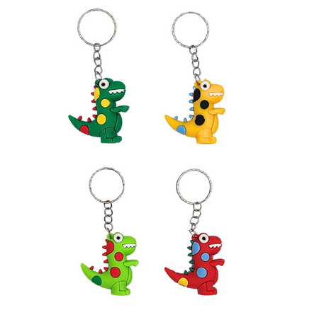Brelok silikonowy Smok Dinozaur mix kolorów