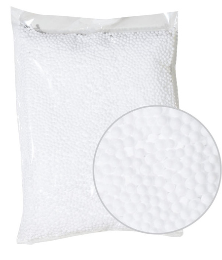 Kulki styropianowe dekoracyjne 4mm białe 10g