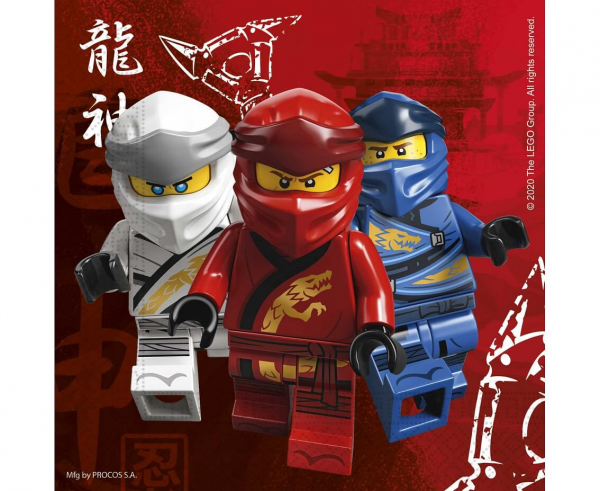 Serwetki LEGO Ninjago 33x33 cm 20 szt.