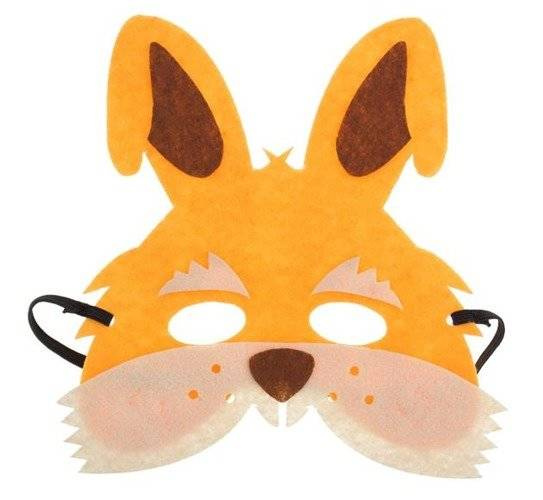 Maska filcowa Zajączek