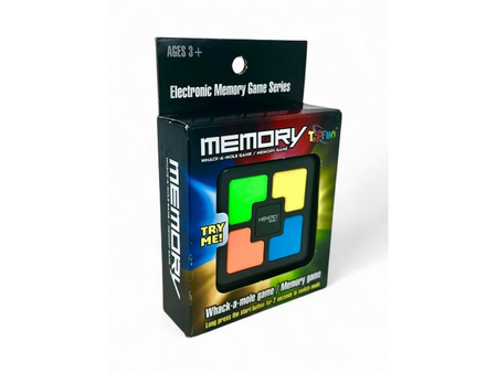 Gra Memory elektroniczna podróżna kolorowe kwadraty