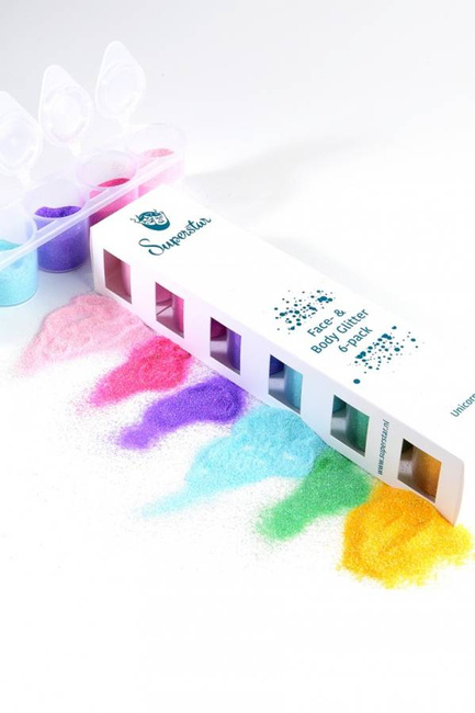 Brokat sypki profesjonalny UNICORN Superstar 6x15ml