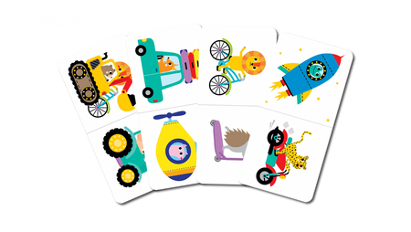 DOMINO POJAZDY GRA EDUKACYJNA KAPITAN NAUKA