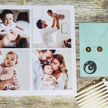 Pieczątka samotuszująca Little NIO - witaj na świecie