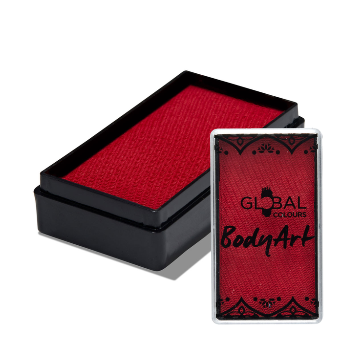 Global Colours farba do twarzy i ciała prostokątna 20g Old Red