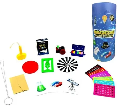 Magiczne Laboratorium Fun Magic 99 sztuczek Niebieska Tuba