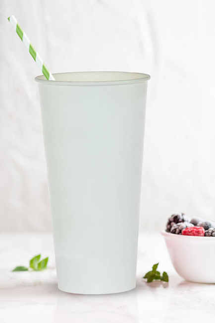 Kufle Kubki duże papierowe białe 500ml 6 szt.