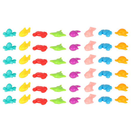 Zwierzęta morskie edukacyjne nauka liczenia montessori 36 zwierzątek