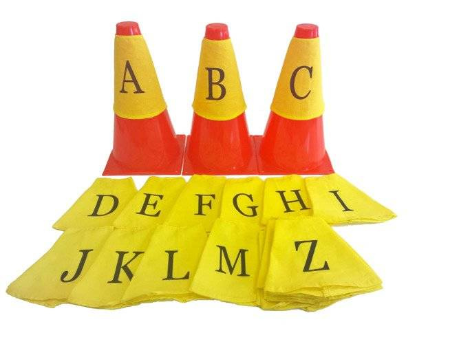 Znaczniki na pachołki od A-Z