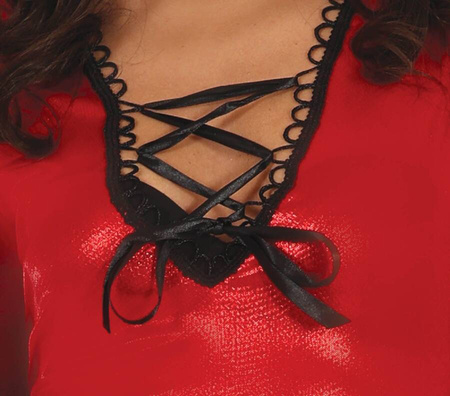 Strój dla dorosłych Diablica ze skrzydłami sukienka