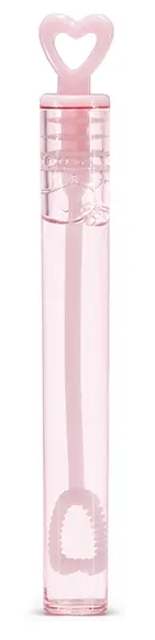 Małe bańki mydlane mini tuba serce różowe