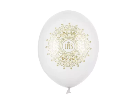 Balony Komunia Święta IHS 6szt.