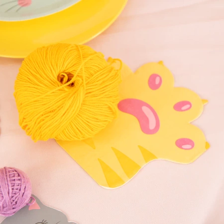 Serwetki papierowe kolorowe łapki kotka 12 szt.