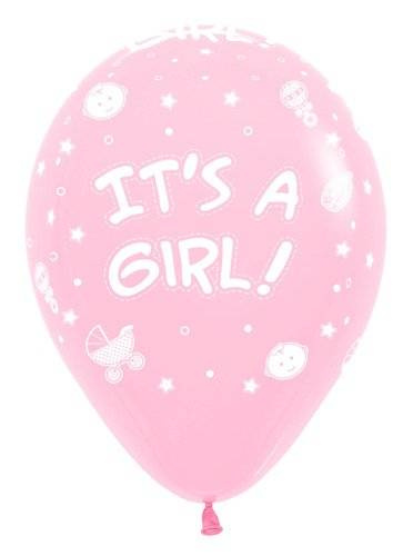 Balony Sempertex It's a Girl 12'' Pastel 12 szt