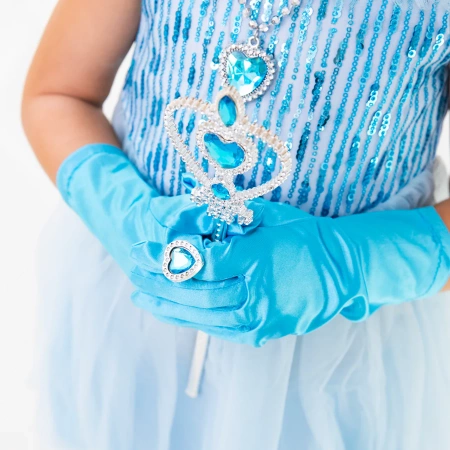 Zestaw księżniczki z bajki Diadem Berło Warkocz ELSA