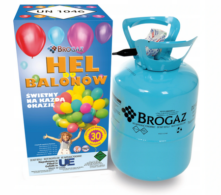 Butla z helem jednorazowa na 30 balonów HELIUM KIT 0,25m3