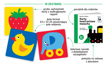 Widzę szczegóły! KARTY KONTRASTOWE dla malucha 6mies+