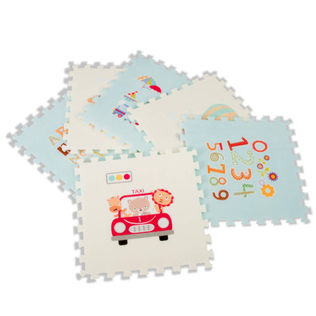 PUZZLE PIANKOWE mata antypoślizgowa 6 elem.