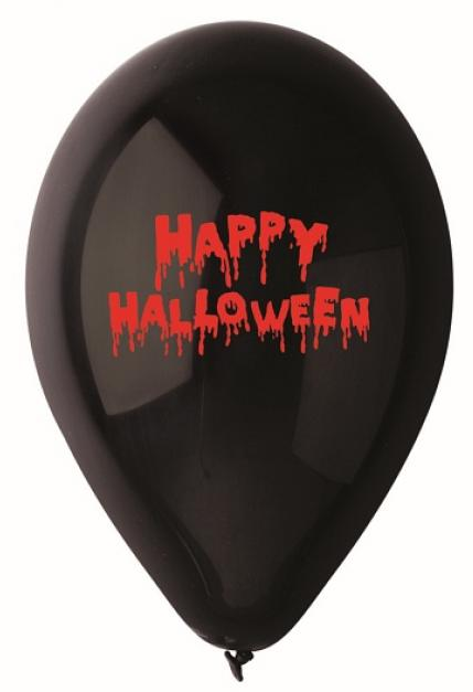 Balon Gemar 12 cali 1 szt Happy Halloween czerwony napis