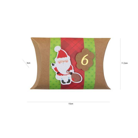 Kalendarz Adwentowy Pudełeczka poduszki 24 szt. DIY