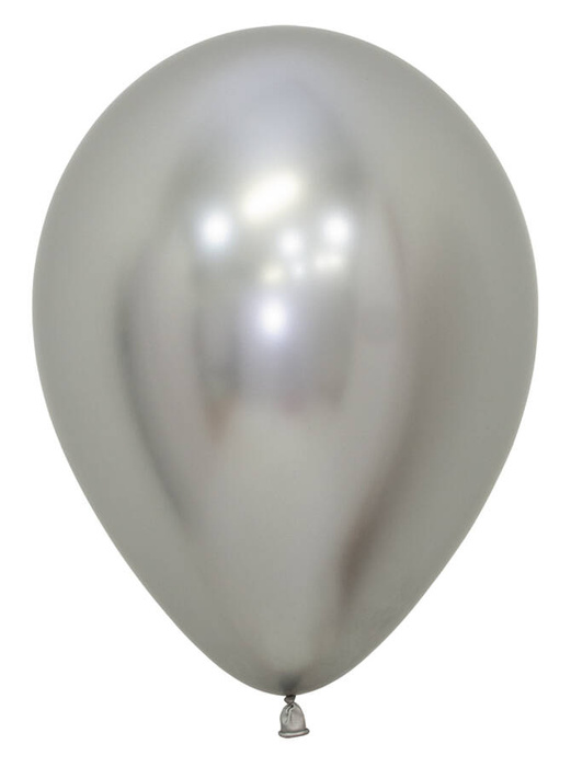 Balony Sempertex Chrome Shiny Reflex Silver 5 cali 50 szt.