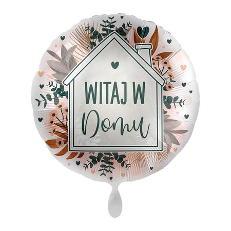 WITAJ W DOMU balon foliowy okrągły 18 cali