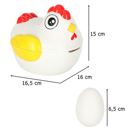 Układanka edukacyjna sorter dopasuj kształty jajka 12 szt. kura