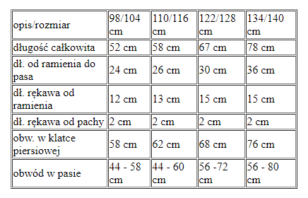 Strój sukienka dla dziewczynki Wiewiórka