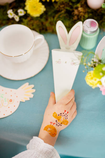 Tatuaże zmywalne wieś farma WIELKANOC mix 20 szt.