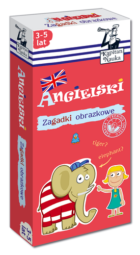 ANGIELSKI 3-5 LAT ZAGADKI OBRAZKOWE KAPITAN NAUKA
