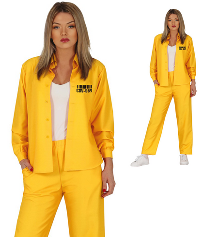 Strój dla dorosłych więźniarka - UWIĘZIONE serial Netflix- OUTLET - skaza materiału