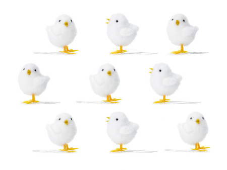 Kurczaczki kurczaki wielkanocne białe 7 cm 1 szt.